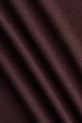 T-shirt côtelé - Marron foncé — photo 3