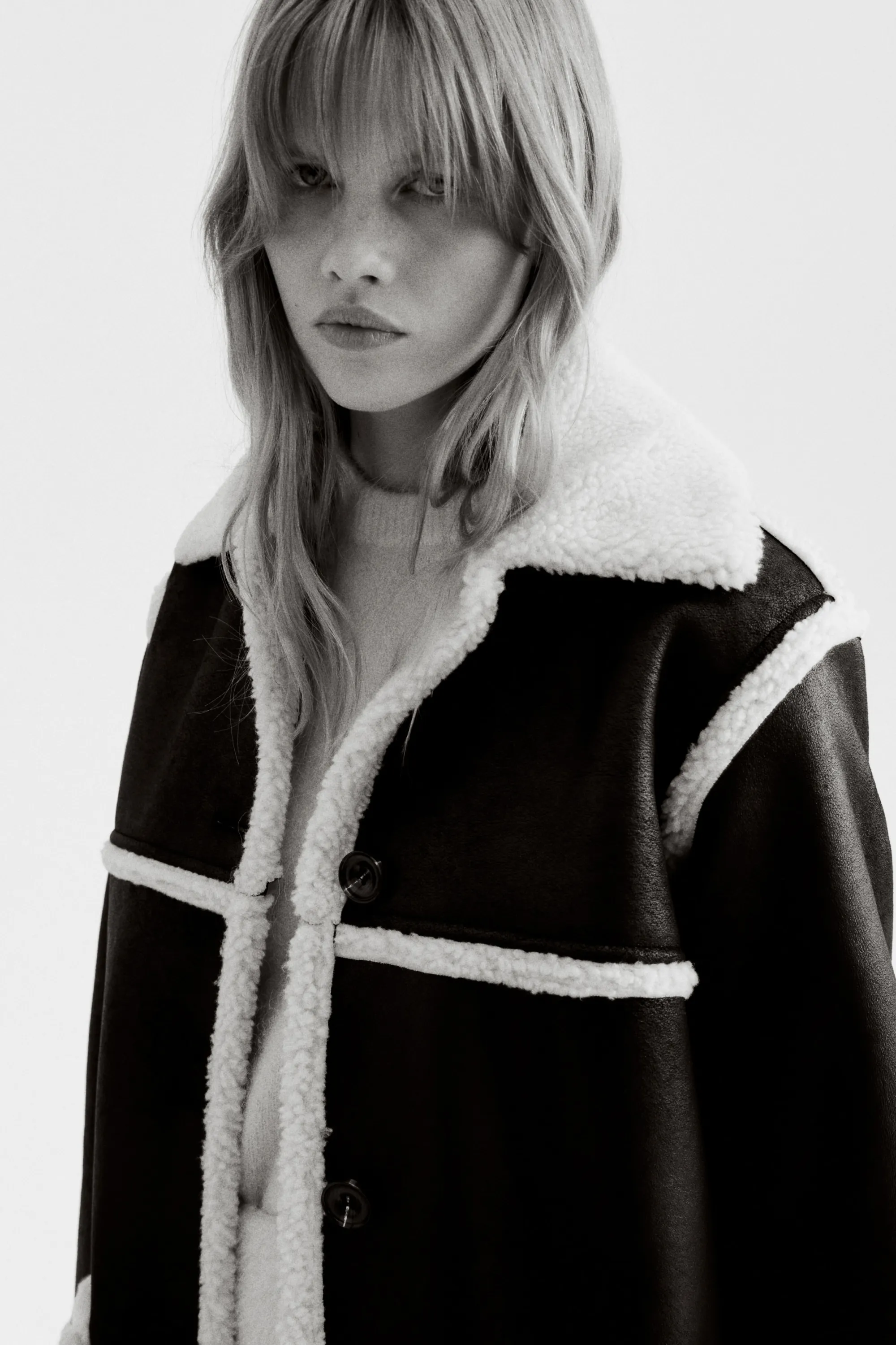 Manteau double face - Noir