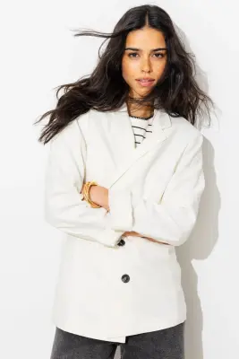Veste de tailleur lin mélangé — photo 2