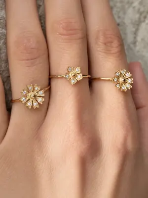 BAGUE NINA - Or rose 18 carats — photo 2