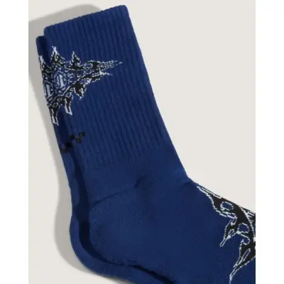 Chaussettes vans flame crew unisex – bleu indigo — photo 2