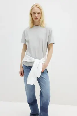 T-shirt Cooling Relaxed Fit - Gris chiné — photo 1