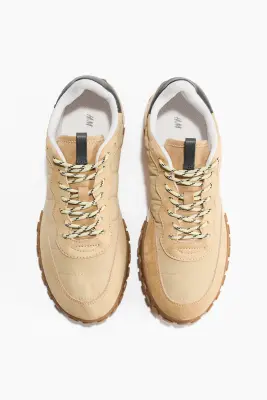 Sneakers à semelle épaisse - Beige clair — photo 2