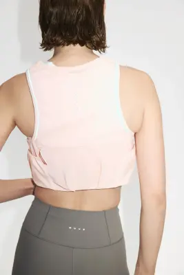 Veste de running sans manches légère - Rose poudré — photo 3