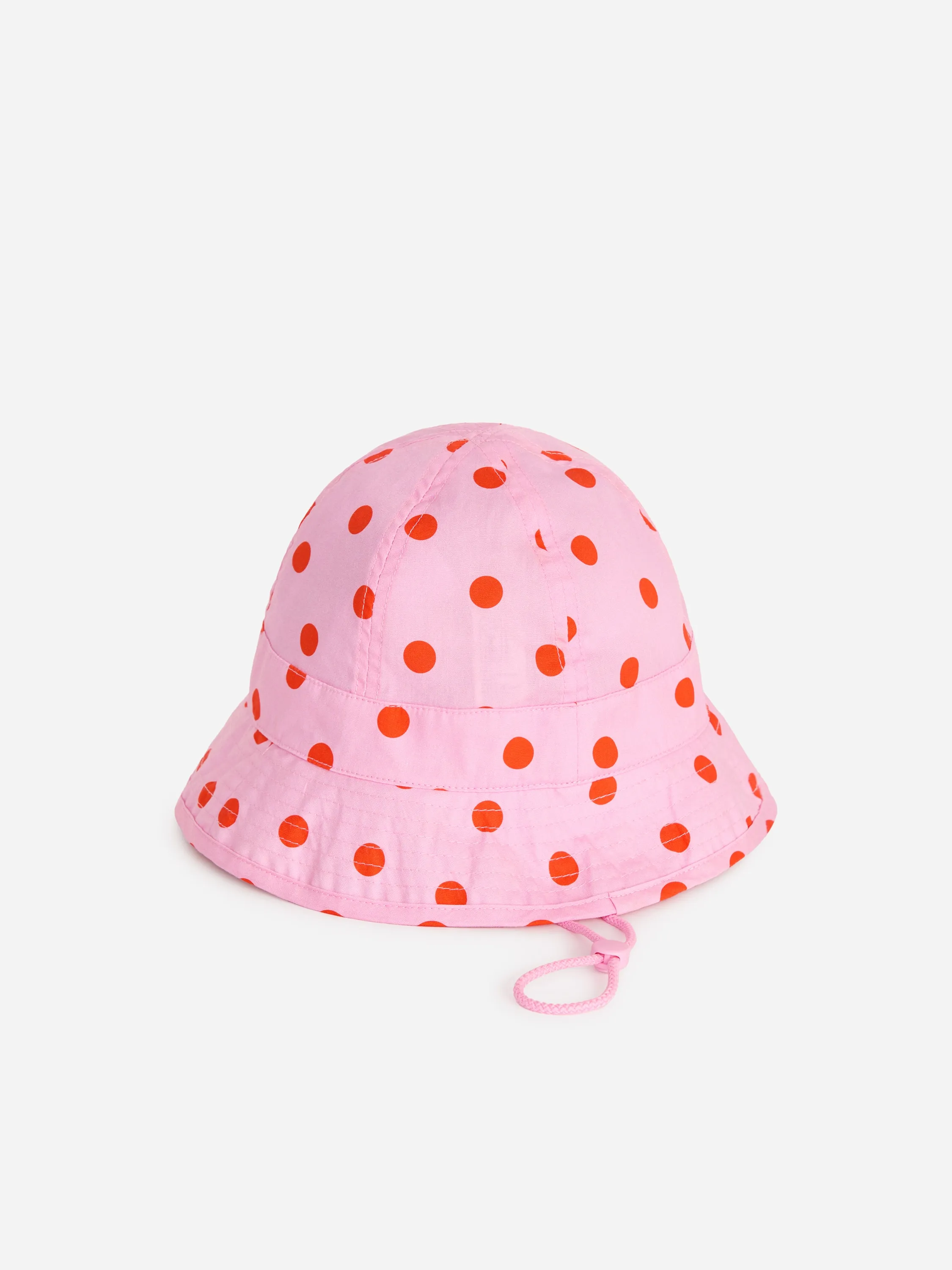 Chapeau flexible - Rose/Pois rouges