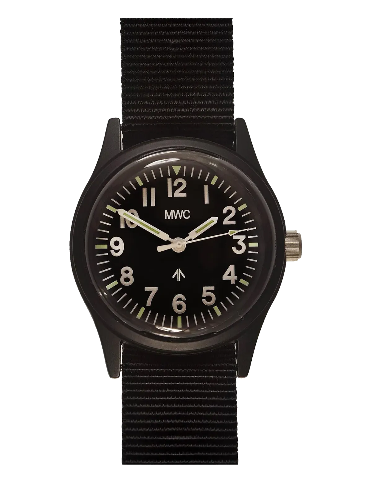 MWC MATT BLACK 1960's 70s PATTERN EUROPEAN MILITARY WATCH