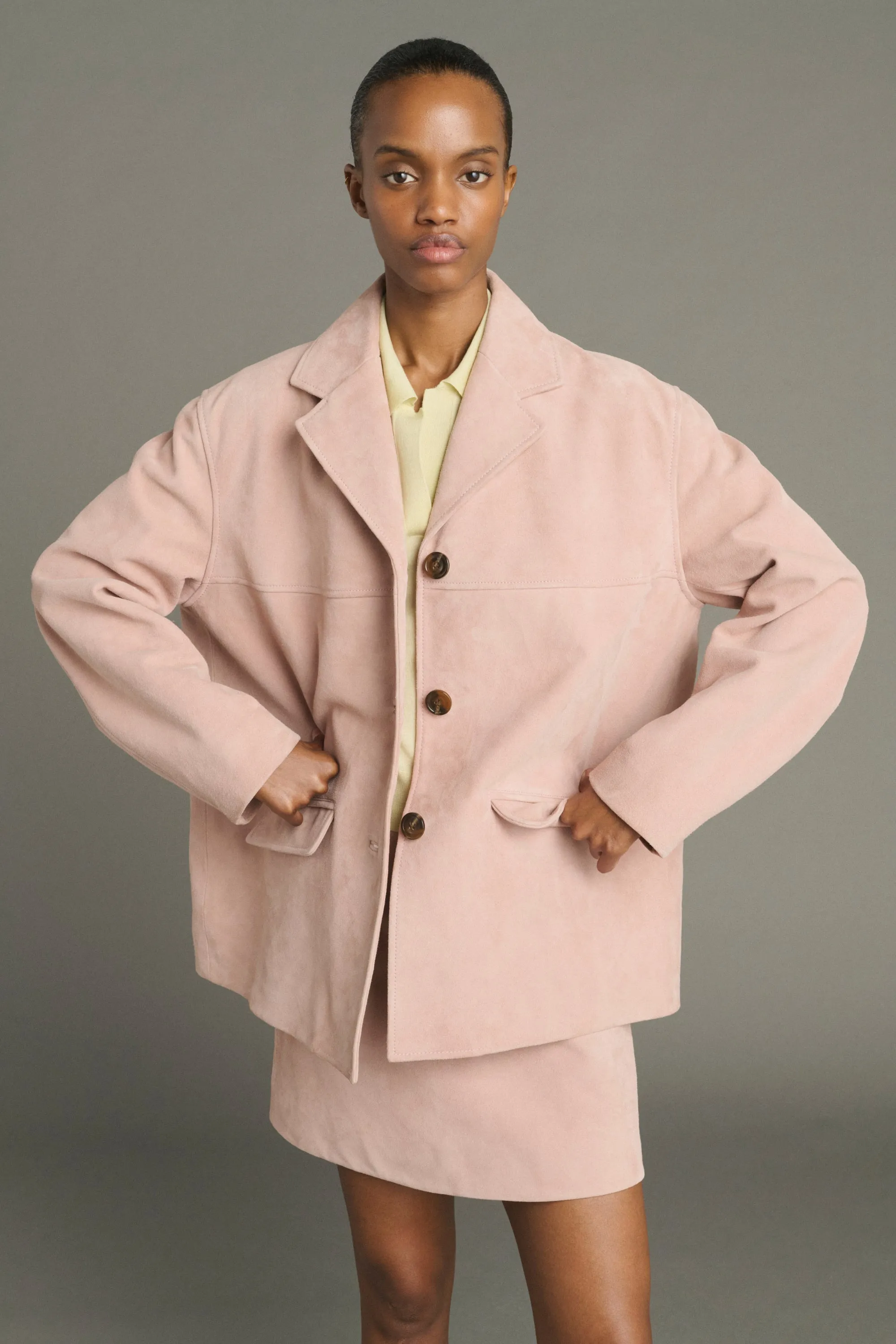 VESTE LORENZO VIEUX ROSE