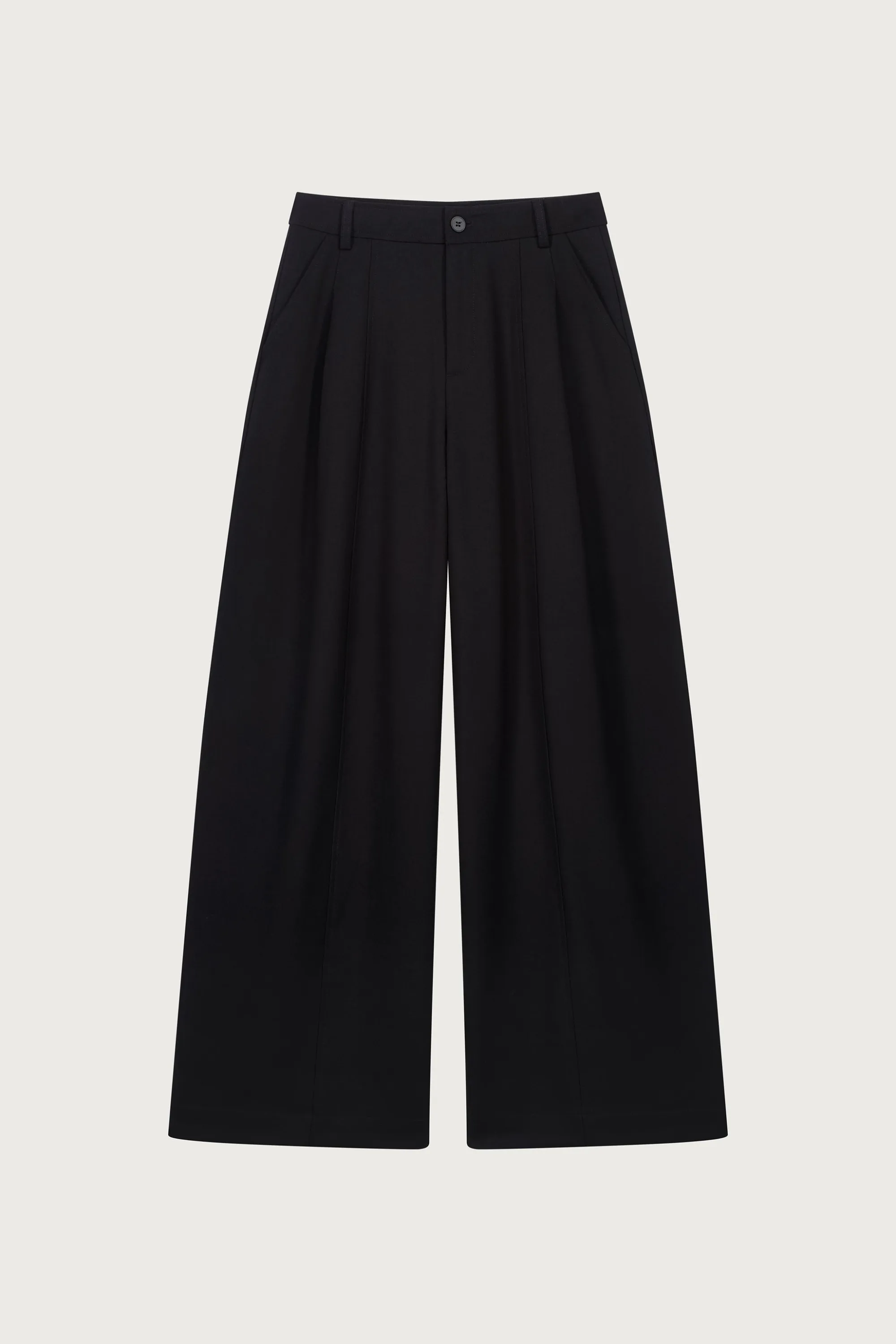PANTALON AMPLE À PLIS
