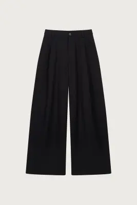 PANTALON AMPLE À PLIS — photo 1