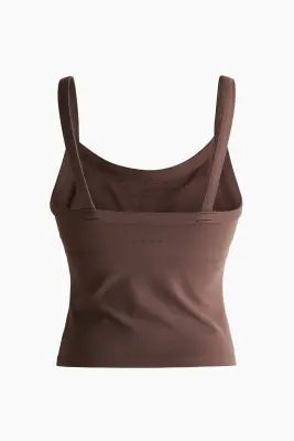 Débardeur avec soutien-gorge intégré SoftMove™ - Moka chocolat — photo 4