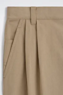 PANTALON BARREL WORKWEAR DÉCONTRACTÉ EN COTON - SABLE — photo 3