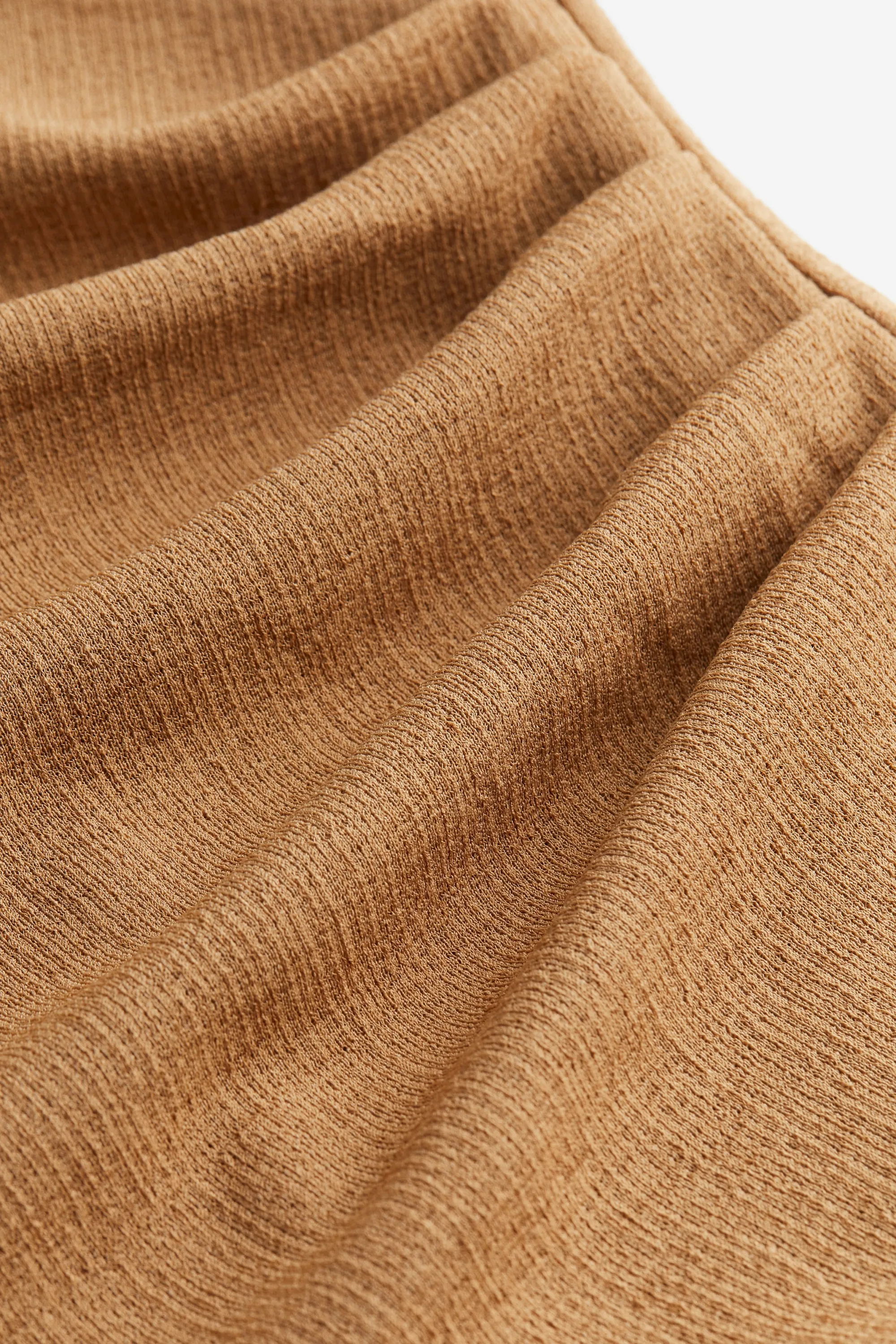 Robe croisée en jersey - Beige foncé
