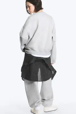 Sweat standard - Mélange gris clair poudré — photo 3