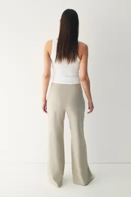 Pantalon large Four-way Stretch - Beige — photo 3