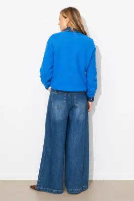 Pull col V Femme — photo 4