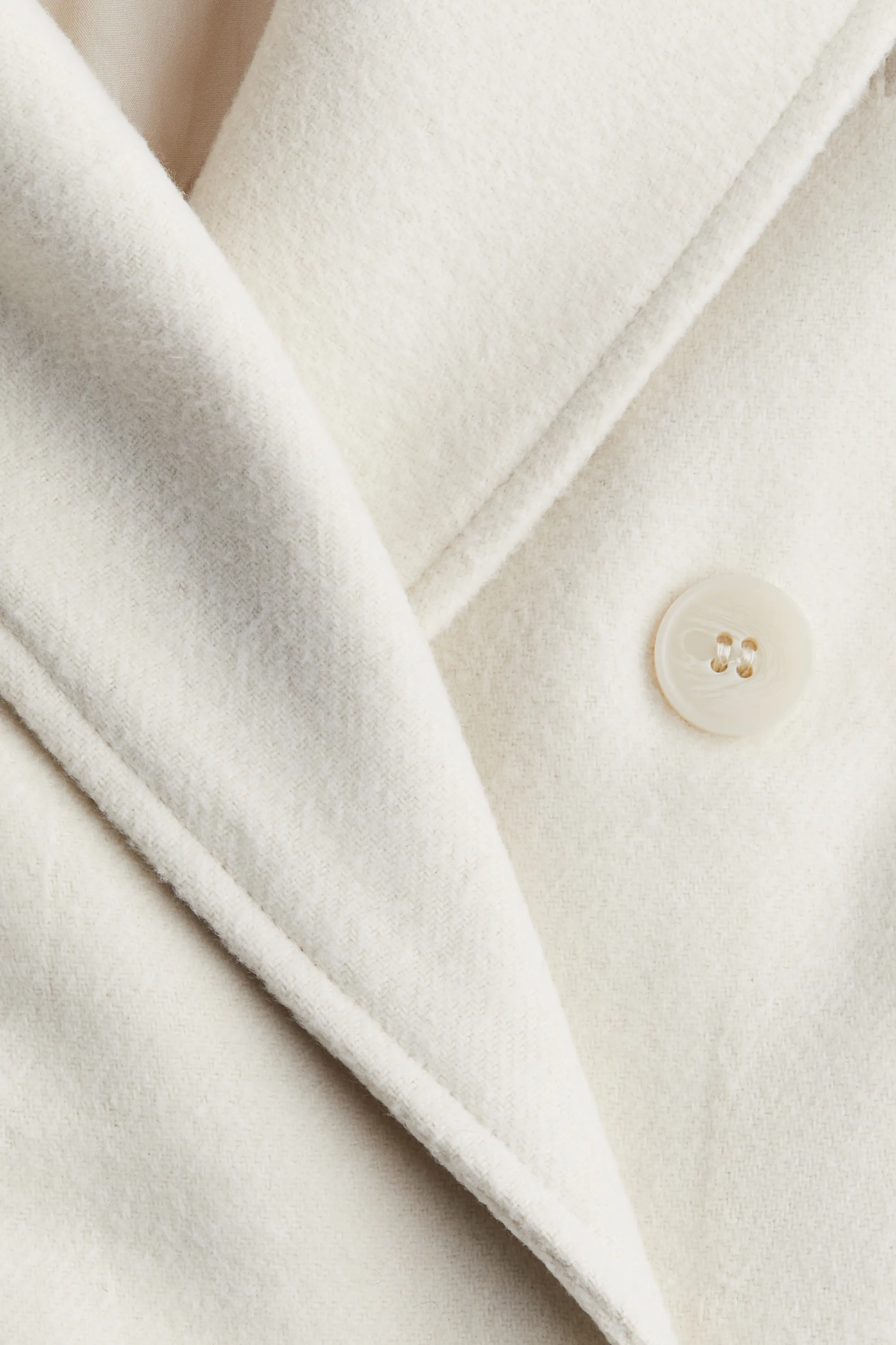 Manteau à fermeture croisée - Crème