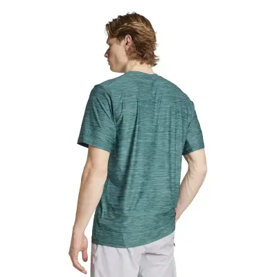 ADIDAS TEE SHIRT STRETCH GRANDE LONGUEUR Vert — photo 3
