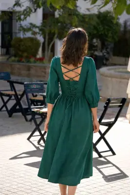 Esther Midi Dress - Green — photo 5