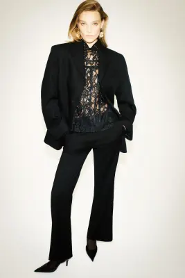 Pantalon chic à jambes bootcut - Noir — photo 1