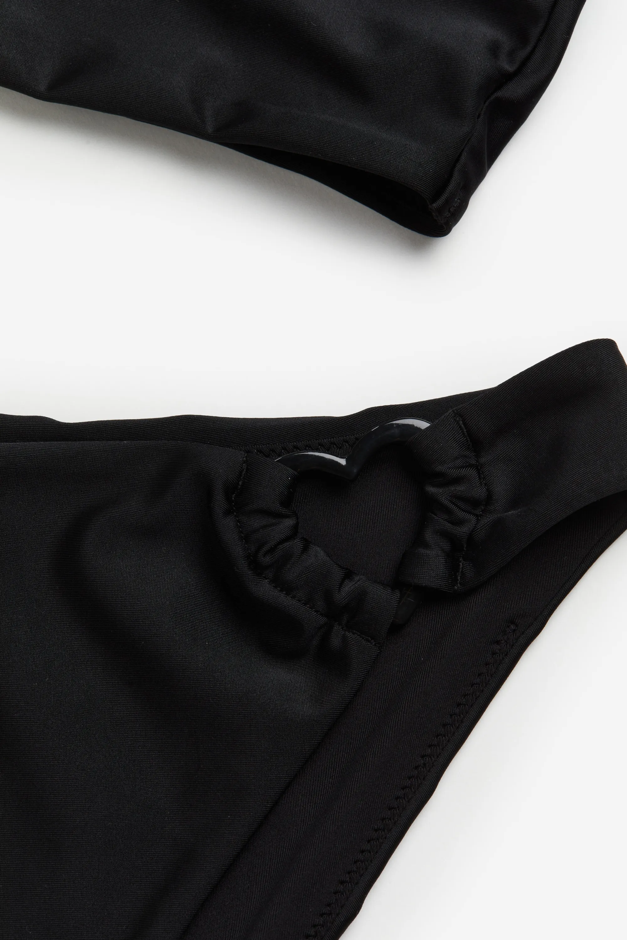 Maillot de bain asymétrique avec ouverture - Noir