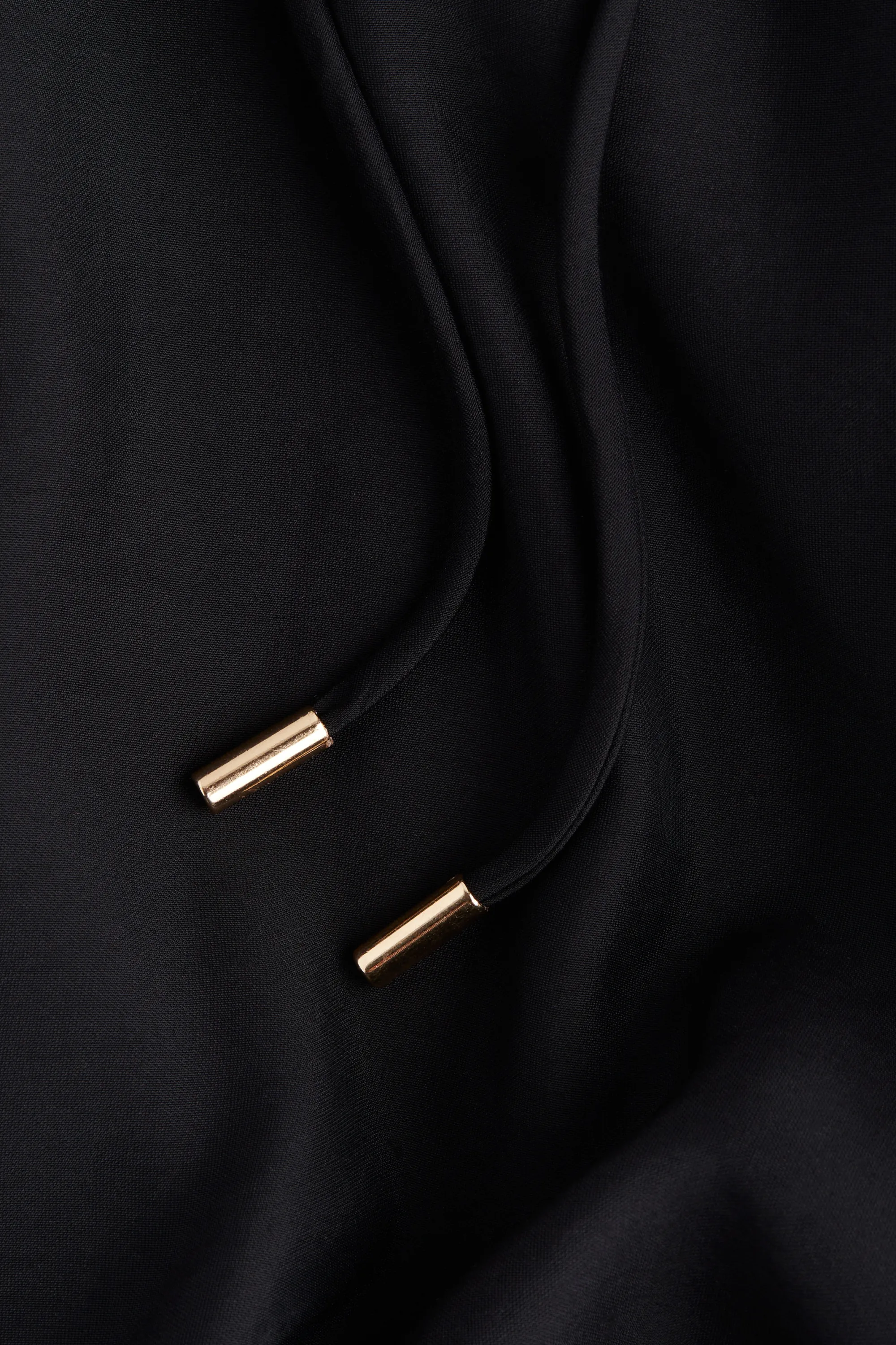 Robe tunique avec ceinture à nouer - Noir