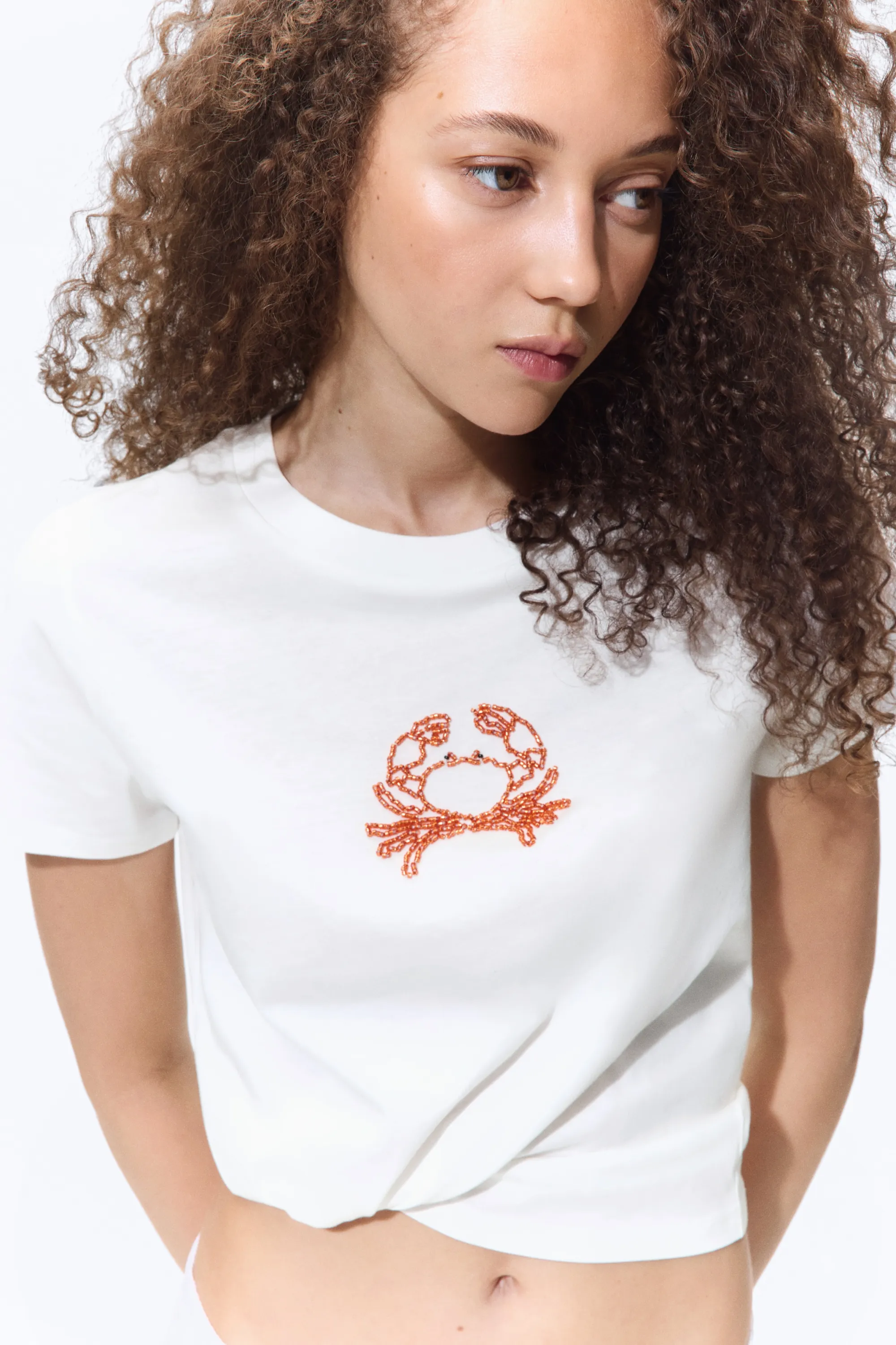 T-shirt avec motif - Ivoire/crabe