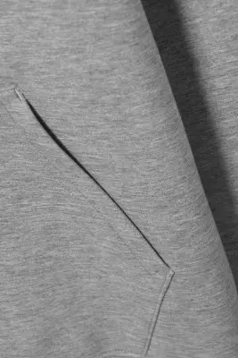 Sweat à capuche en scuba Simon - Gris chiné — photo 4