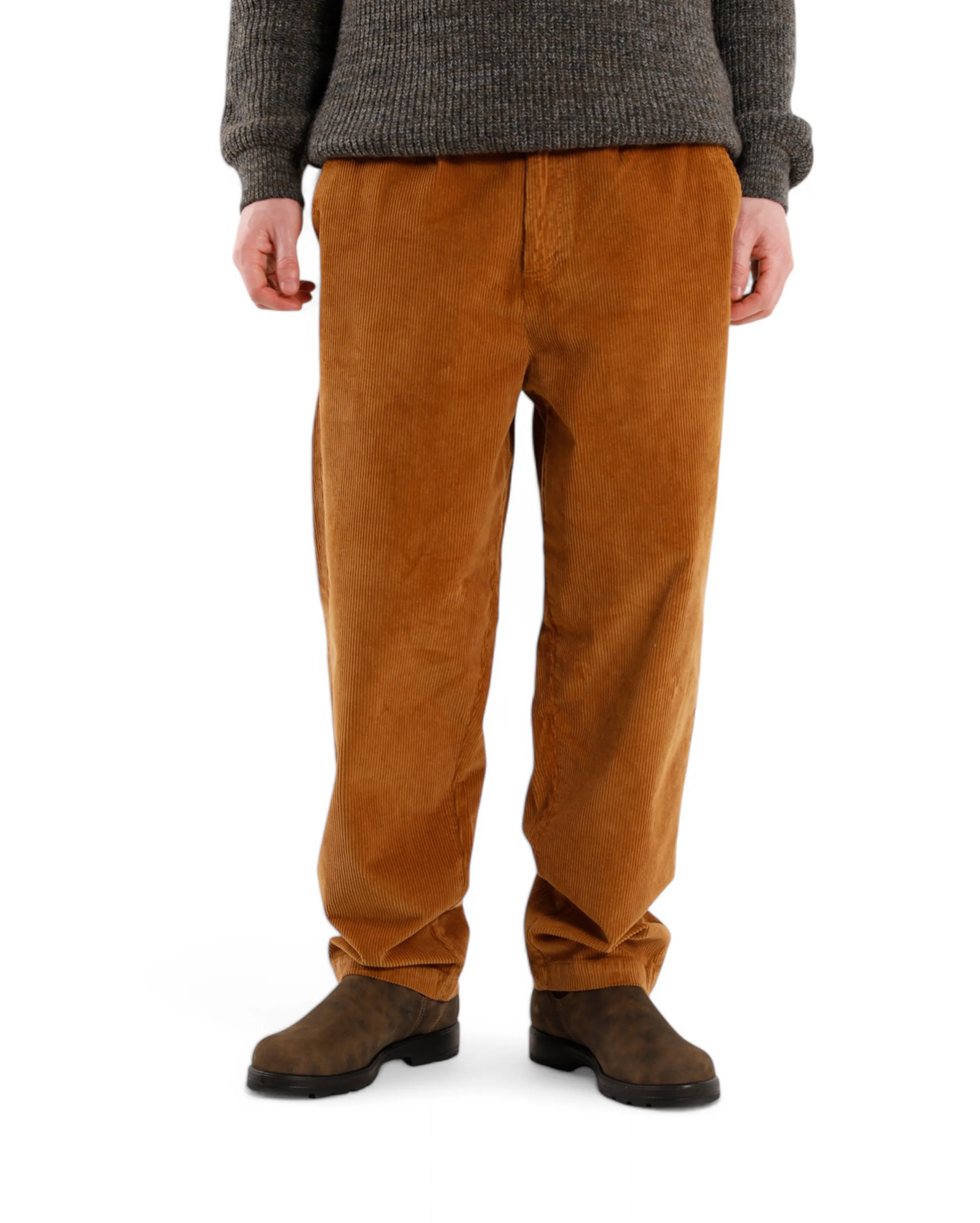 Stretch Cord Relaxed Fit Trouser Dark Honey