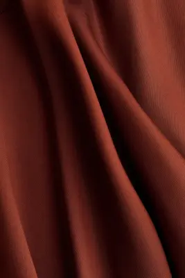 Jupe asymétrique en viscose - Brun rouille — photo 3