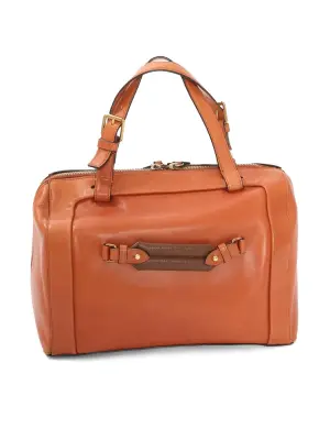 Sac à main DARLA bowling  en cuir camel fauve Prix boutique 1400€ — photo 5