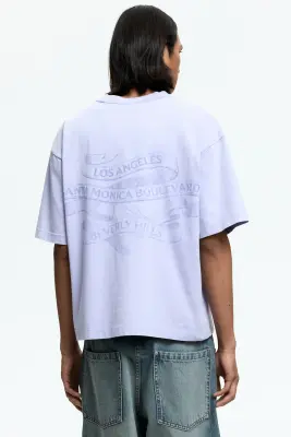T-shirt imprimé Loose Fit - Violet/Los Angeles — photo 3