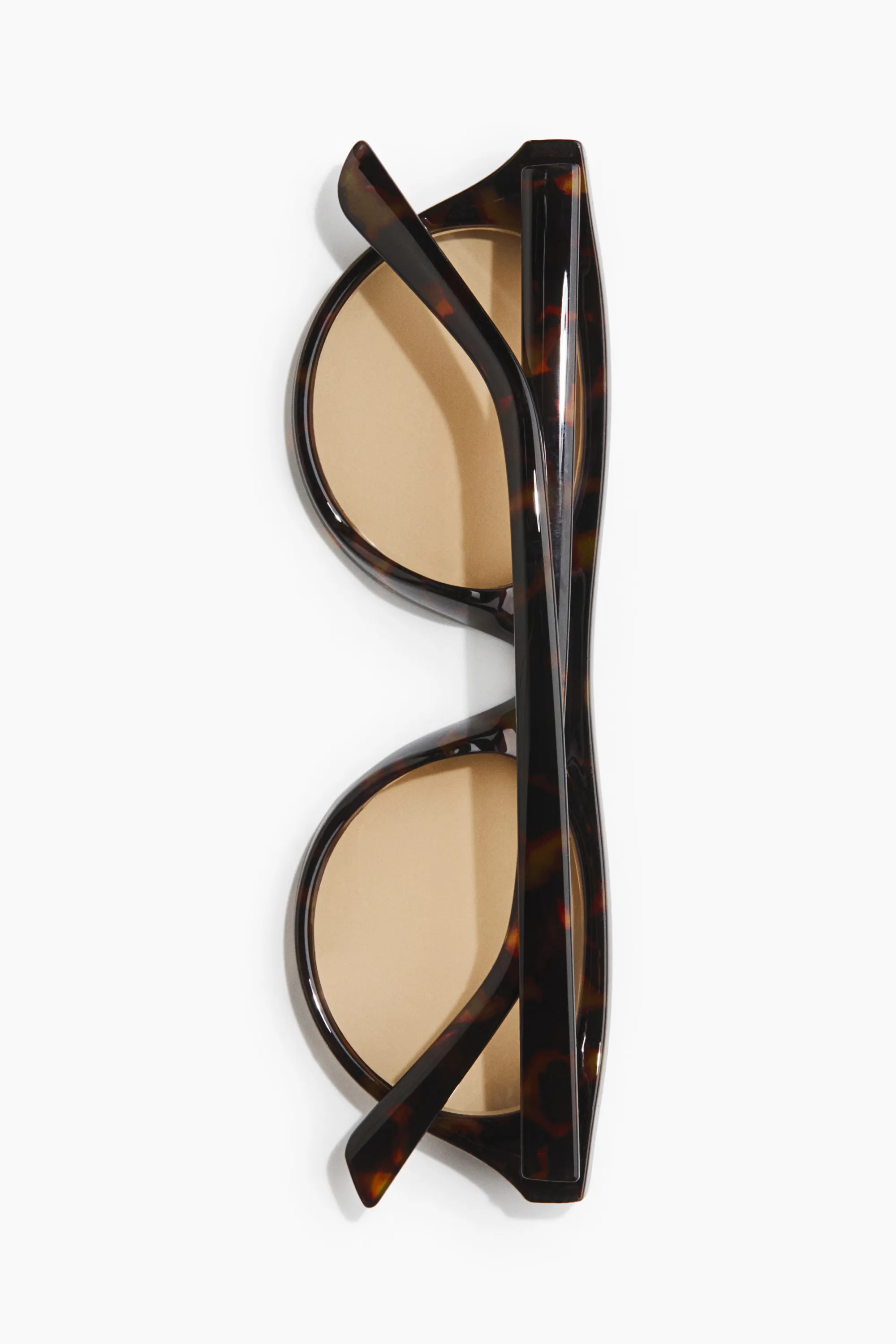 Lunettes de soleil cat-eye - Marron/motif écaille de tortue