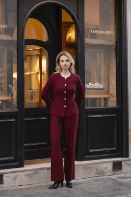 Jacqueline Jacket - Bordeaux — photo 2
