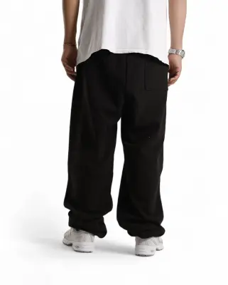 Fleece Sweat Pant STW Brodé Black White — photo 3