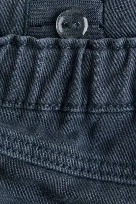 Pantalon en twill de coton - Bleu ancien — photo 4