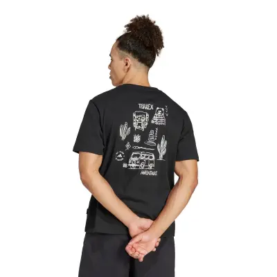 ADIDAS TEE SHIRT TERREX Noir Imprimé — photo 3