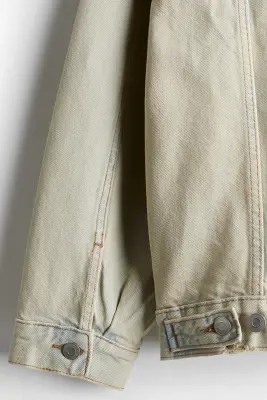 Veste worker Loose Fit en denim - Bleu denim pâle — photo 2