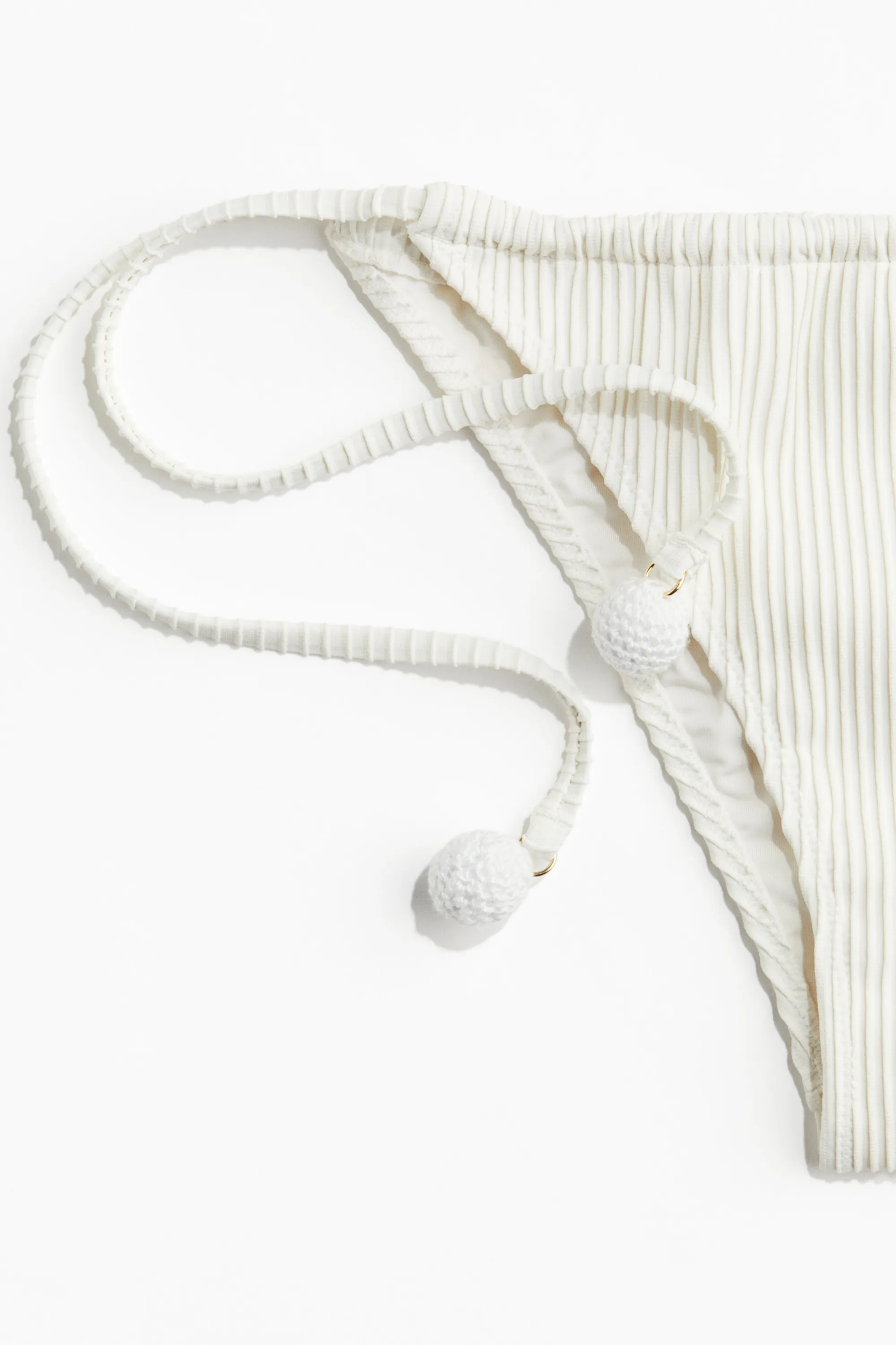 Bas de maillot Tanga à nouer - Blanc