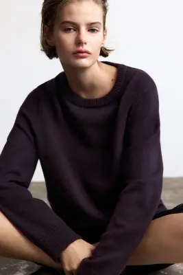 Pull - Violet foncé — photo 3