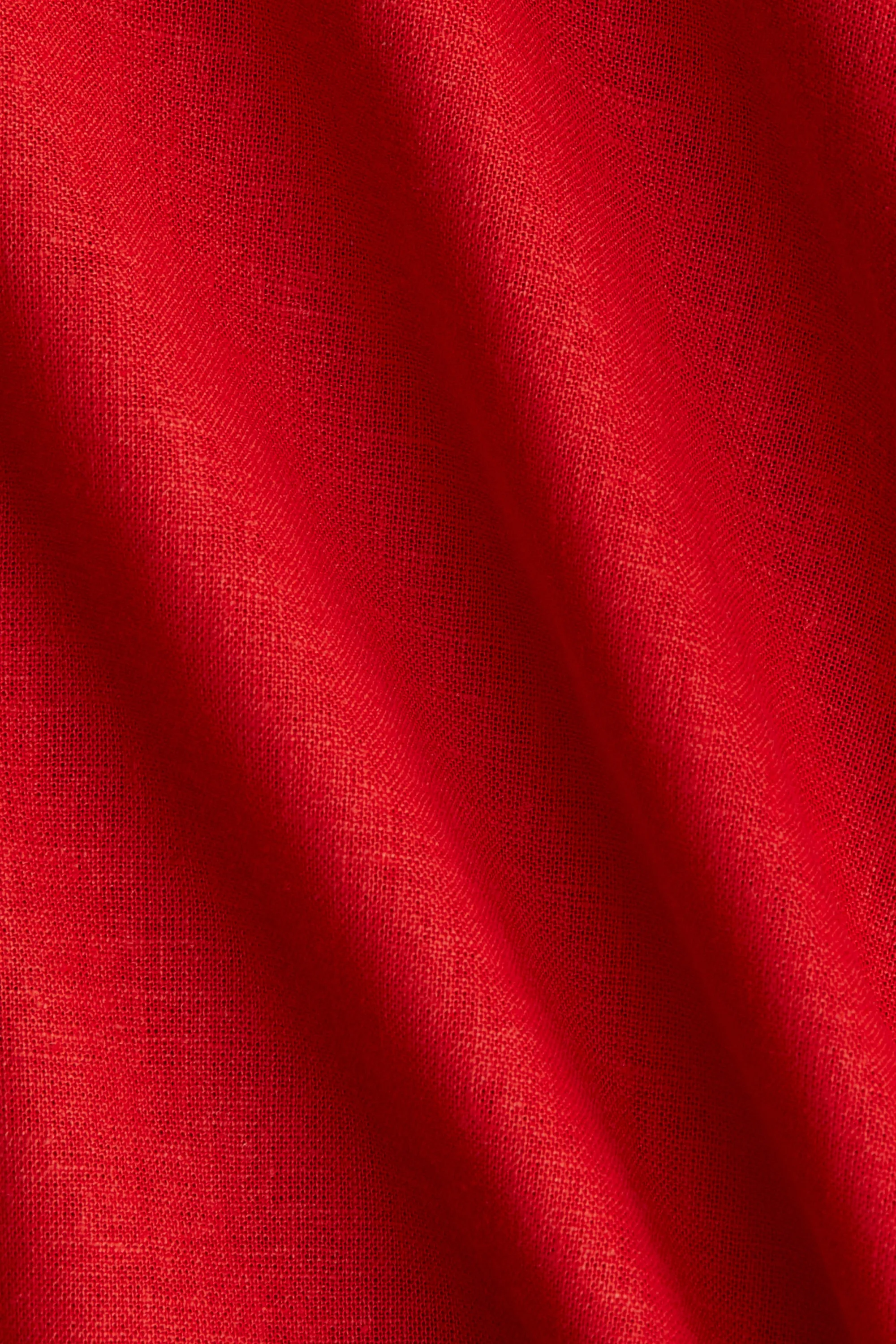 Robe en lin mélangé - Rouge