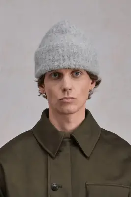 Alpaca Beanie - Gris Chiné — photo 4
