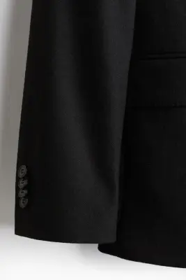 Veste Regular Fit à fermeture croisée - Noir — photo 2