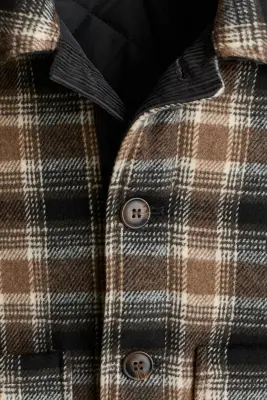 Veste - Beige/carreaux — photo 3