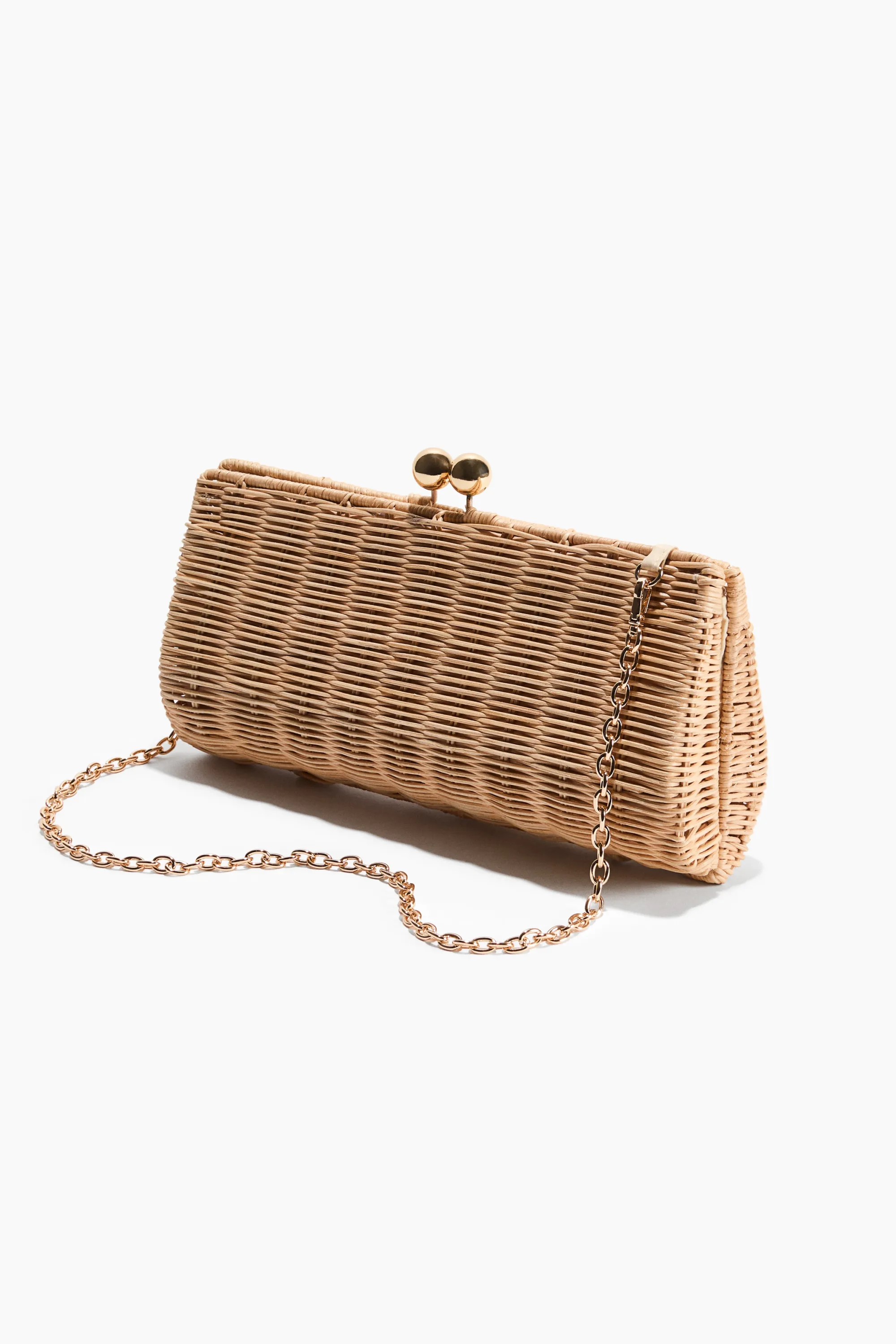 Pochette en rotin - Beige