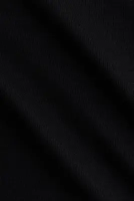 Top à col droit en jersey - Noir — photo 4
