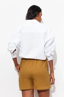 Short en gaze de coton Femme — photo 4