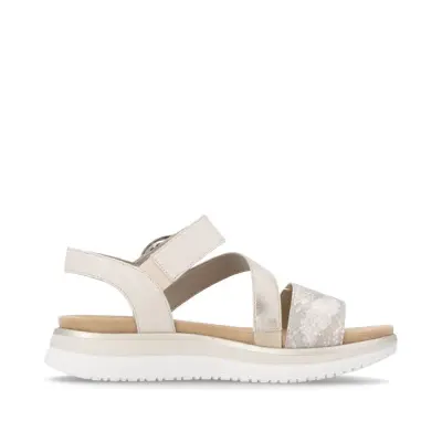 Sandales Remonte D1J64-90 Blanches - Boucle Grande Pointure Femme — photo 4