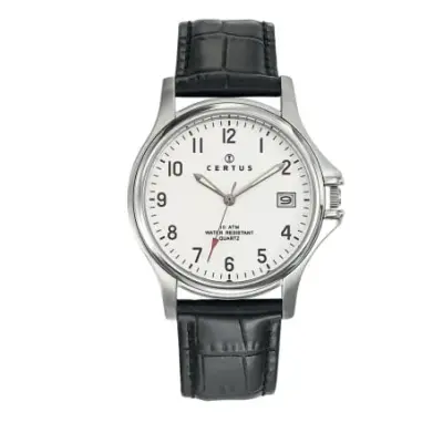 Montre Homme Certus cuir noir 610397