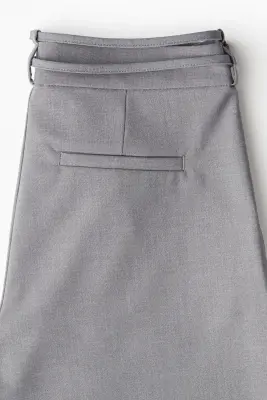 Pantalon chic avec ceinture - Gris — photo 1