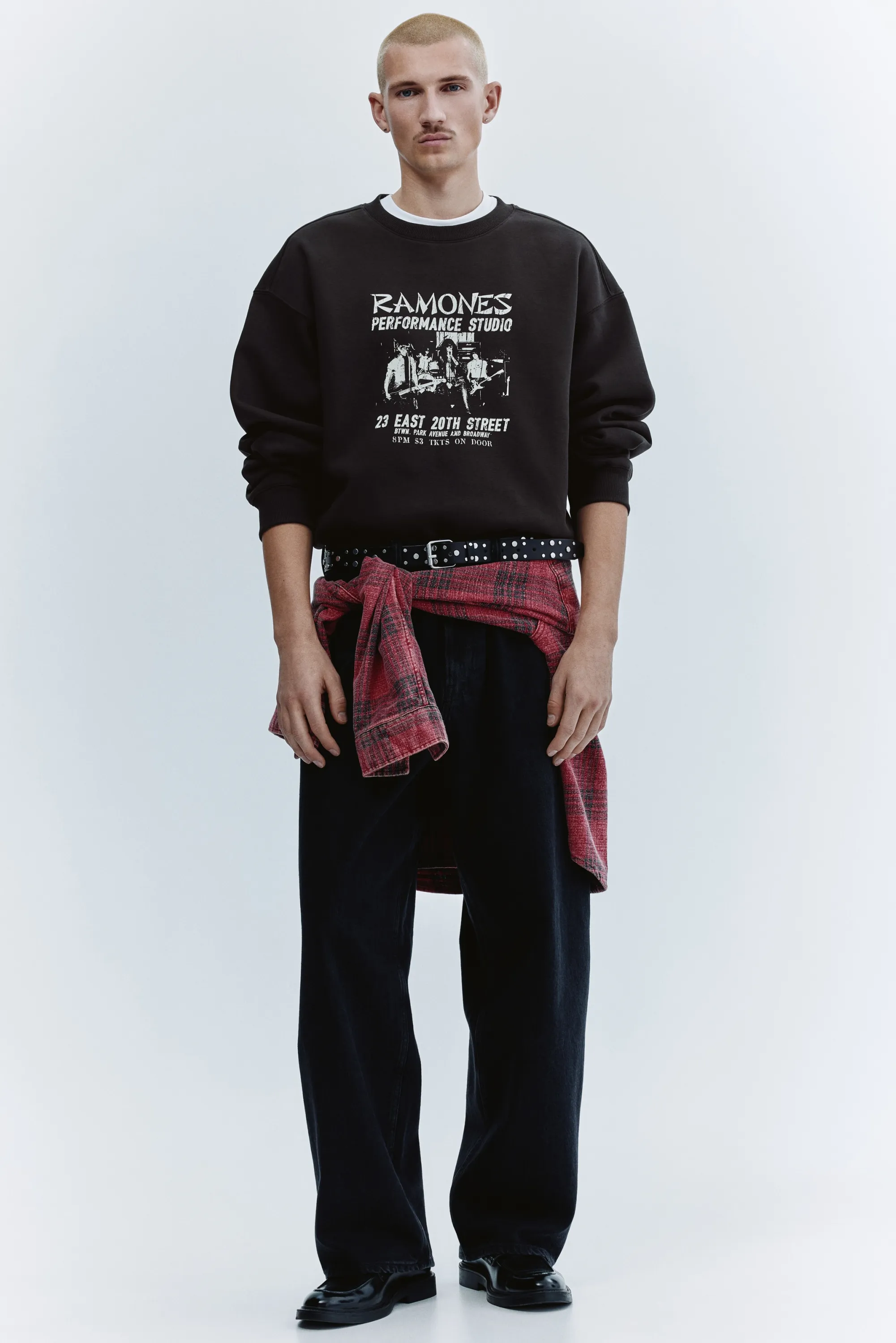 Sweat Loose Fit - Marron foncé/Ramones